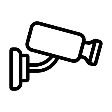 Kişisel ve ticari kullanım için Güvenlik Kamerası Vektör Kalın Çizgi Simgesi