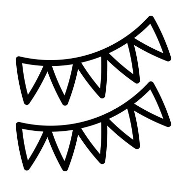 Kişisel ve Ticari Kullanım İçin Dekorasyon Vektörü Kalın Çizgi Simgesi