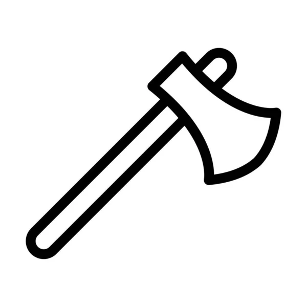 Beil Vector Thick Line Icon Für Den Persönlichen Und Kommerziellen — Stockvektor