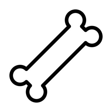 Kişisel ve ticari kullanım için Kemik Vektörü Kalın Çizgi Simgesi