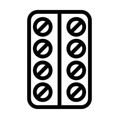 Kişisel ve ticari kullanım için Tabletler Vektör Kalın Çizgi Simgesi