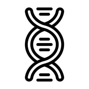 Kişisel ve ticari kullanım için DNA Vektörü Kalın Çizgi Simgesi