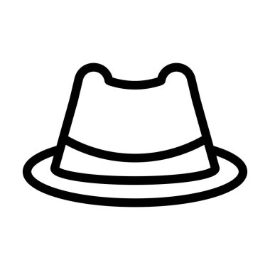 Kişisel ve ticari kullanım için Şapka Vektörü Kalın Çizgi Simgesi