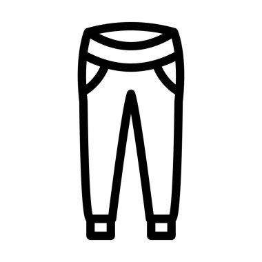 Joggers Kişisel ve Ticari Kullanım için Kalın Çizgi Simgesi