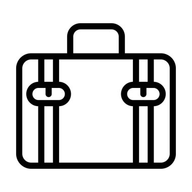 Kişisel ve Ticari Kullanım İçin Bavul Vektör Kalın Çizgi Simgesi