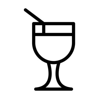 Kişisel ve ticari kullanım için İçki Vektörü Kalın Çizgi Simgesi