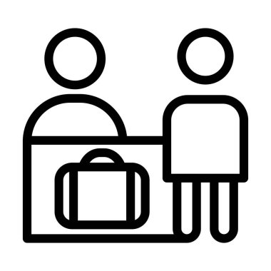 Kişisel ve ticari kullanım için Vektör Kalın Çizgi Simgesini Kontrol Et