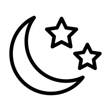 Kişisel ve ticari kullanım için Gezegen Vektörü Kalın Çizgi Simgesi