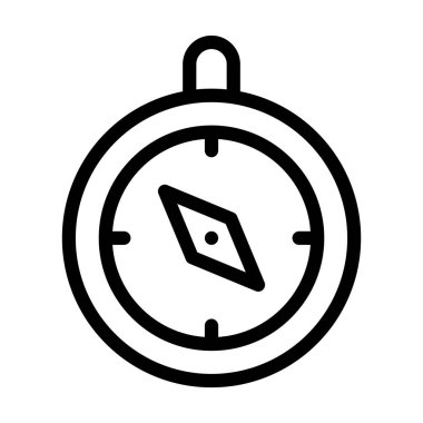 Kişisel ve Ticari Kullanım İçin Seyrüsefer Vektörü Kalın Çizgi Simgesi