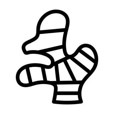 Kişisel ve ticari kullanım için Ginger Vektör Kalın Çizgi Simgesi