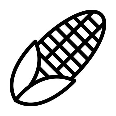 Kişisel ve Ticari Kullanım İçin Mısır Vektörü Kalın Çizgi Simgesi