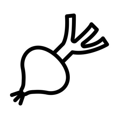 Kişisel ve ticari kullanım için Soğan Vektörü Kalın Çizgisi Simgesi