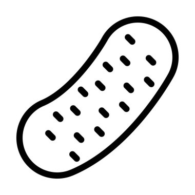 Kişisel ve ticari kullanım için Patates Vektörü Kalın Çizgi Simgesi