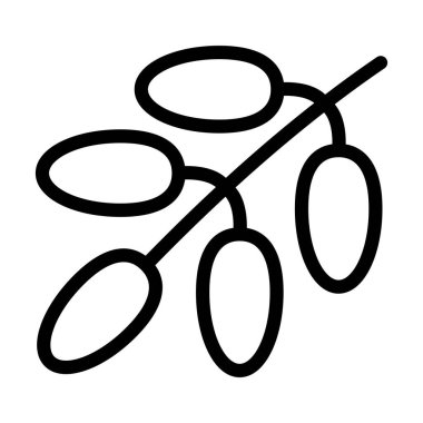 Kişisel ve Ticari Kullanım İçin Tarih Vektörü Kalın Çizgi Simgesi