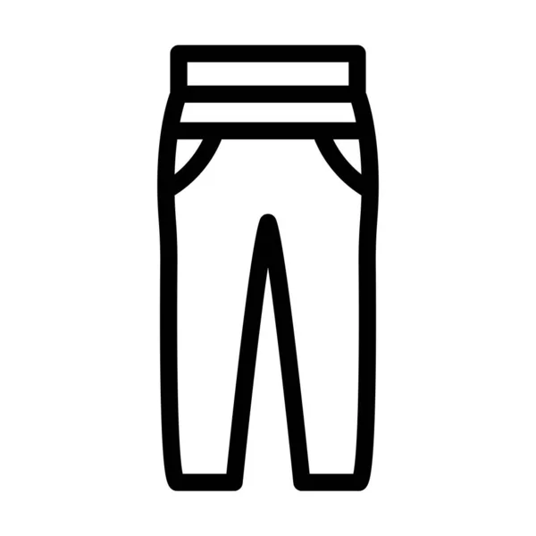 Pantalones Vector Thick Line Icono Para Uso Personal Comercial — Vector de stock