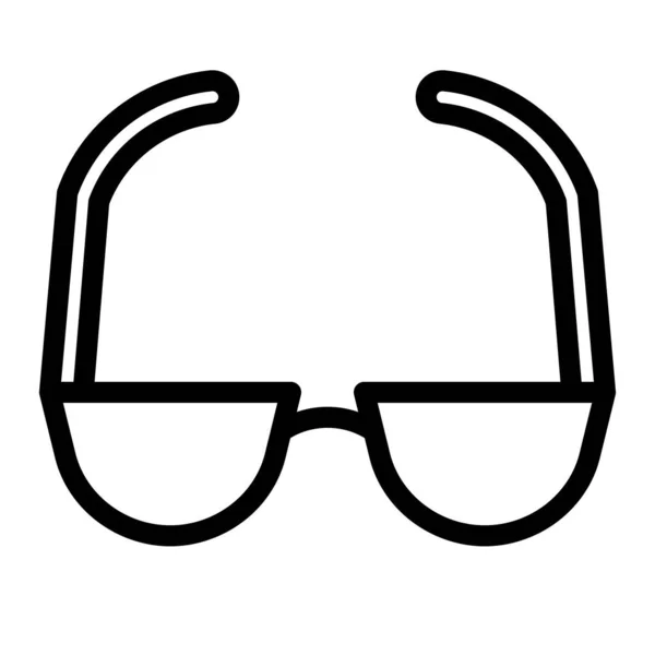 Olvasószemüveg Vektor Vastag Vonal Ikon Személyes Kereskedelmi Használatra — Stock Vector