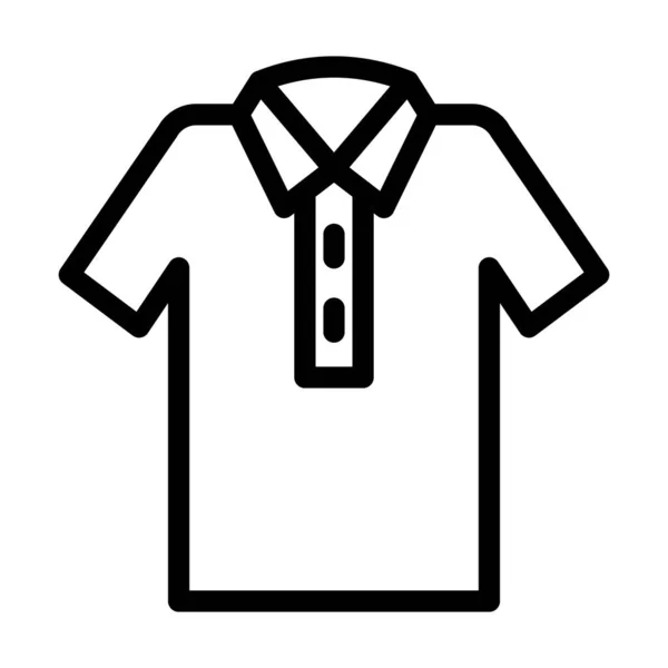 个人和商业用途的T恤衫向量厚重线图标 — 图库矢量图片