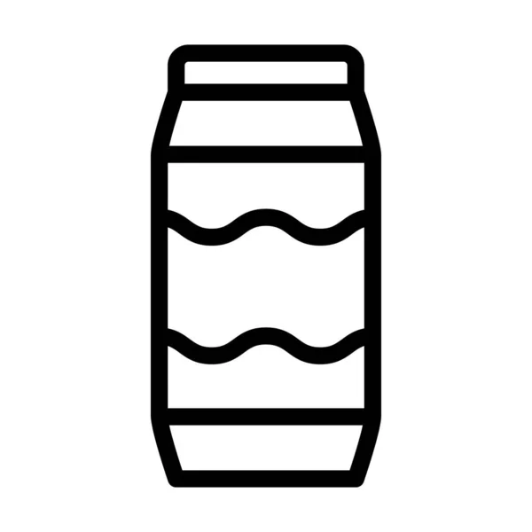 Soda Can Vector Thick Line Icon Für Den Persönlichen Und — Stockvektor