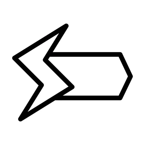 Flash Sale Vector Thick Line Icon Für Den Persönlichen Und — Stockvektor