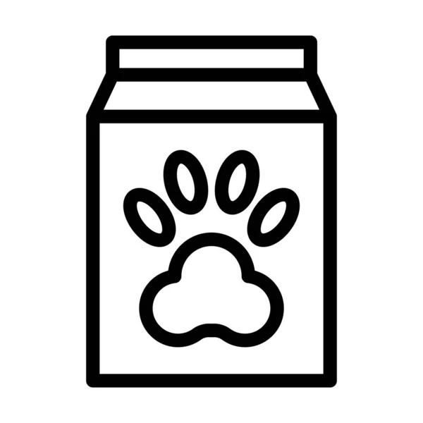 Ícone Grosso Linha Vetor Alimento Animal Estimação Para Uso Pessoal —  Vetores de Stock