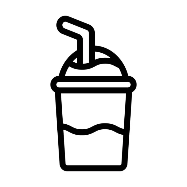 Vector Thick Line Icon Personal Commercial Use — 스톡 벡터