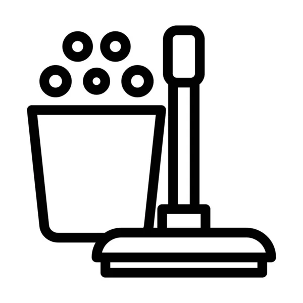 Инструменты Очистки Векторные Толстые Линии Икона Личного Коммерческого Использования — стоковый вектор