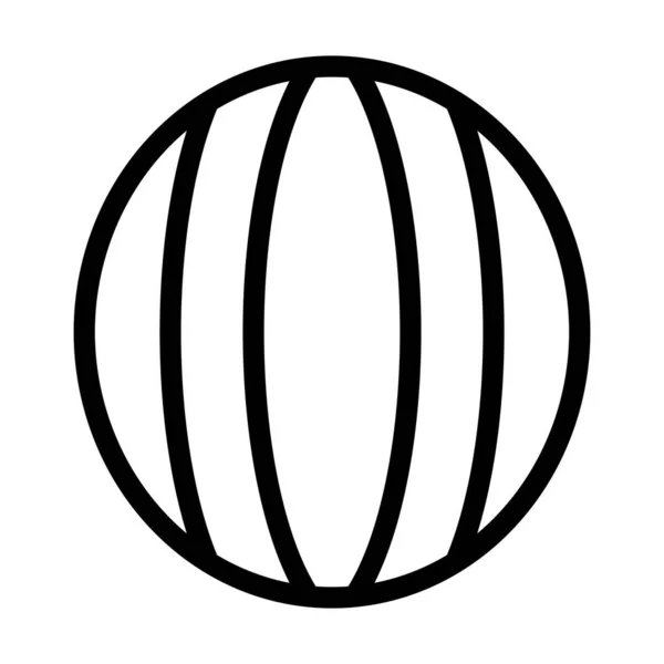 Символ Толстой Линии Арбуза Личного Коммерческого Использования — стоковый вектор
