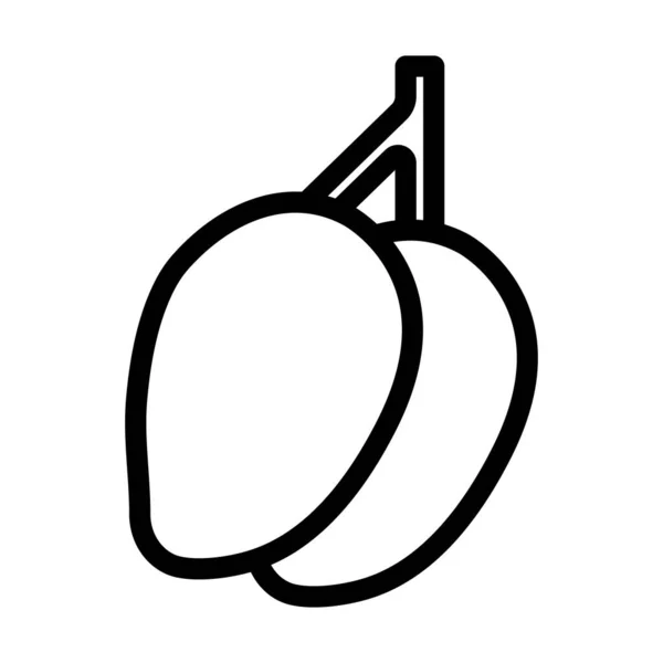 Mango Vector Thick Line Icono Para Uso Personal Comercial — Archivo Imágenes Vectoriales