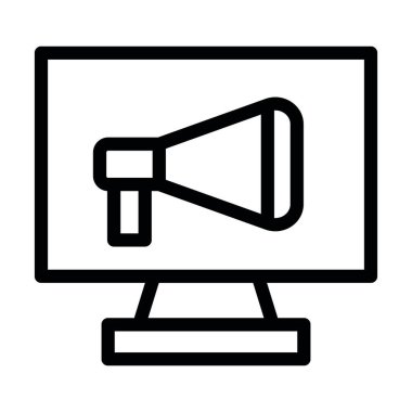 Kişisel ve Ticari Kullanım için Pazarlama Vektörü Kalın Çizgi Simgesi