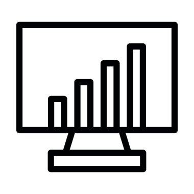 Kişisel ve ticari kullanım için Hisse Vektörü Kalın Çizgi Simgesi