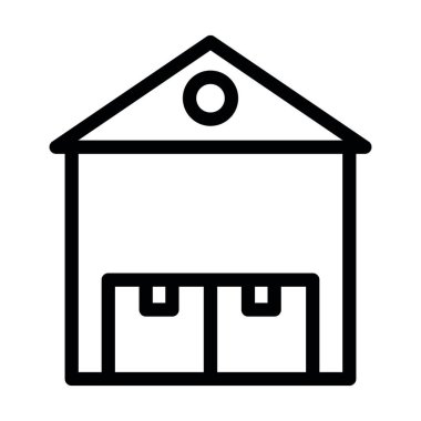 Kişisel ve ticari kullanım için Depo Vektör Kalın Çizgi Simgesi