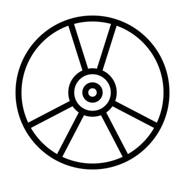 Kişisel ve ticari kullanım için Sıkıştırılmış Disk Vektörü Kalın Çizgi Simgesi