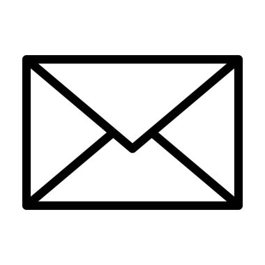 Kişisel ve ticari kullanım için Zarf Vector Kalın Çizgi Simgesi