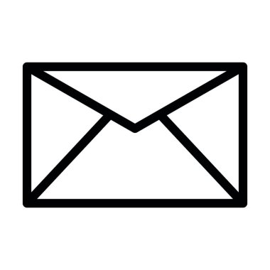 Kişisel ve ticari kullanım için Posta Vektörü Kalın Çizgi Simgesi