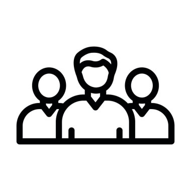 Kişisel ve ticari kullanım için Takım Vektör Kalın Çizgi Simgesi