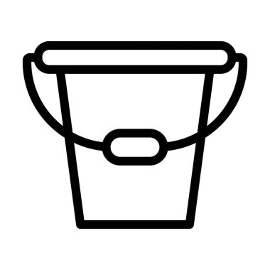 Oyuncak Kovası Vektör Kalın Çizgi Kişisel ve Ticari Kullanım Simgesi