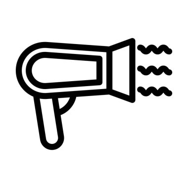 Kişisel ve ticari kullanım için Kurutucu Vektör Kalın Çizgi Simgesi