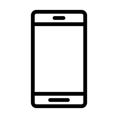 Kişisel ve ticari kullanım için Cep Telefonu Vektör Kalın Hat Simgesi