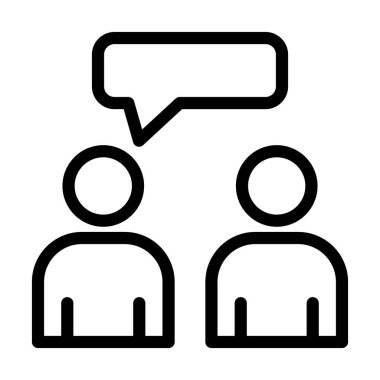 Kişisel ve ticari kullanım için İletişim Vektörü Kalın Çizgi Simgesi