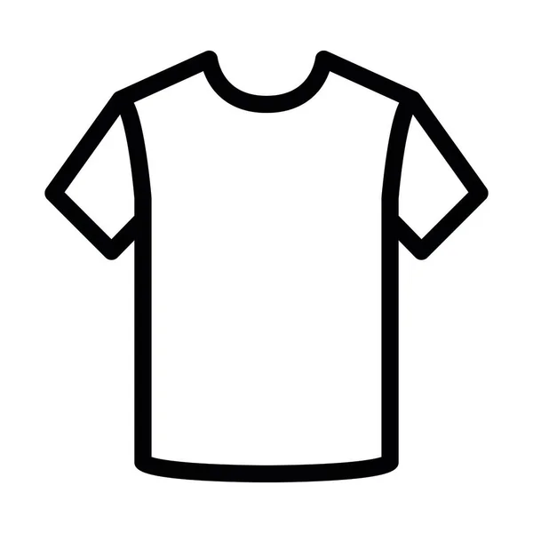 Kişisel Ticari Kullanım Için Gömlek Tasarımı Kalın Çizgi Simgesi — Stok Vektör