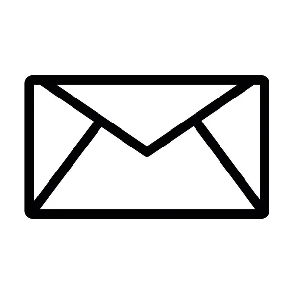 Ηλεκτρονικό Ταχυδρομείο Διάνυσμα Παχιά Γραμμή Εικονίδιο Για Προσωπική Και Εμπορική — Διανυσματικό Αρχείο