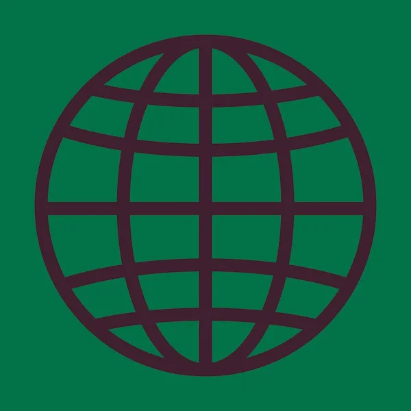 Παγκόσμια Ναυτιλία Διάνυσμα Παχιά Γραμμή Εικονίδιο Για Προσωπική Και Εμπορική — Διανυσματικό Αρχείο