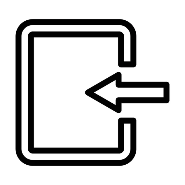 Sign Vector Thick Line Icon Für Den Persönlichen Und Kommerziellen — Stockvektor