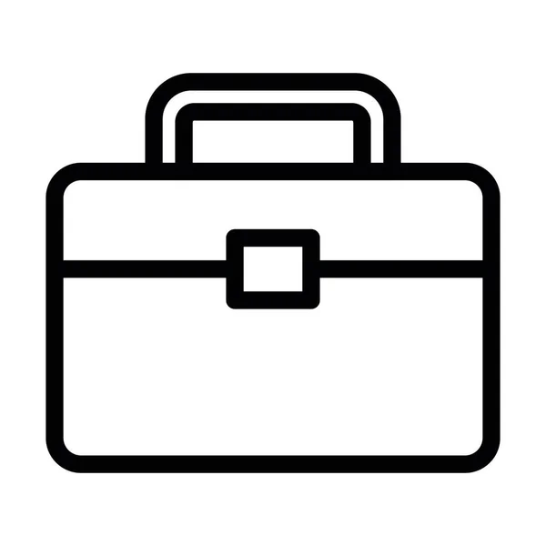 Breifcase Vector Thick Line Icono Para Uso Personal Comercial — Archivo Imágenes Vectoriales