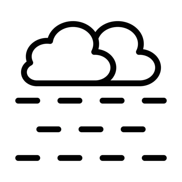 Nebelvektor Icon Für Den Persönlichen Und Kommerziellen Gebrauch — Stockvektor