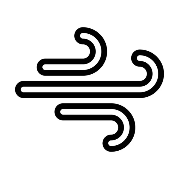 Wind Vector Thick Line Icon Für Den Persönlichen Und Kommerziellen — Stockvektor