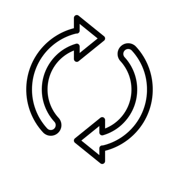 Loop Vector Thick Line Icon Für Den Persönlichen Und Kommerziellen — Stockvektor