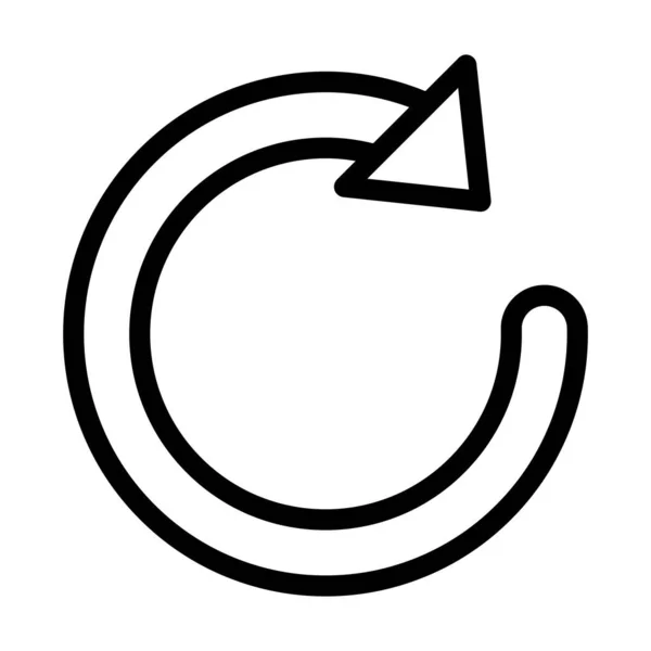 Redo Vector Thick Line Icon Für Den Persönlichen Und Kommerziellen — Stockvektor