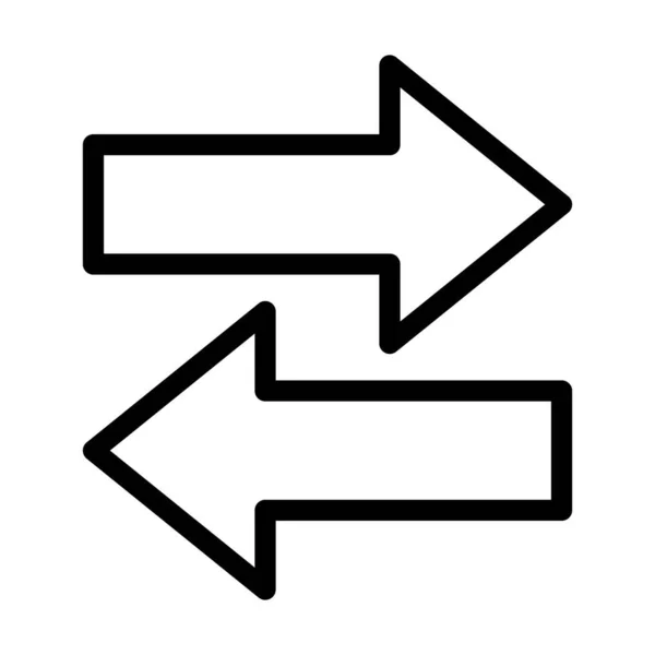 Pfeil Vektor Dicklinien Icon Für Den Persönlichen Und Kommerziellen Gebrauch — Stockvektor