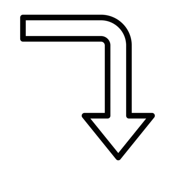Schalten Sie Das Vector Thick Line Icon Für Den Persönlichen — Stockvektor